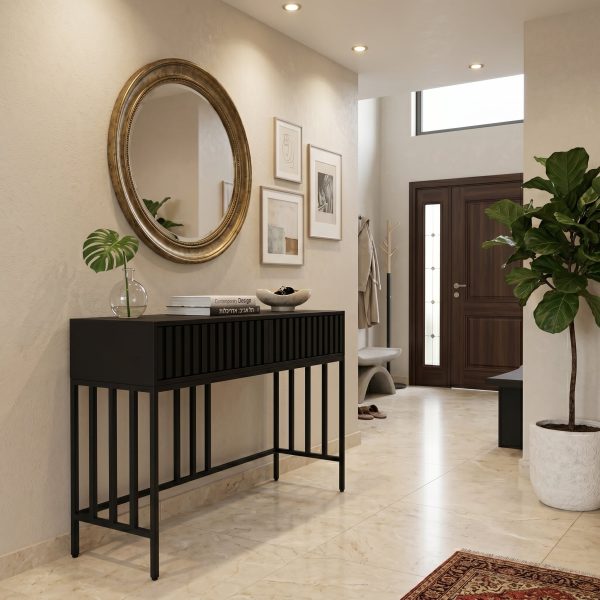 קונסולה כניסה – לוסיאנה (שחור)