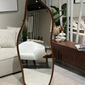 מראה אמורפית עץ אגוז