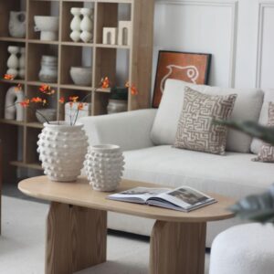 שולחן סלון דגם "איב" עץ טבעי