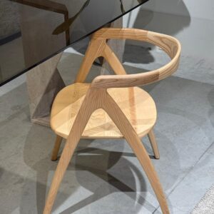 כסא אוכל עץ לני טבעי