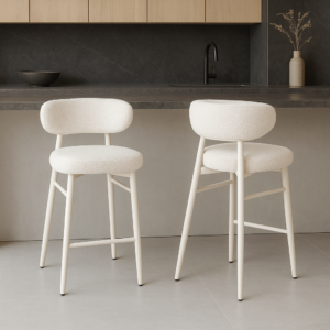 כיסא בר Capri - מולבן