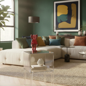 שידת צד אקריליק שקוף "ברודי"