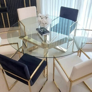 שולחן אוכל דיימונד-קוטר 160 ס"מ