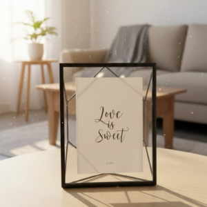 מסגרת תמונה מתכת בגימור שחור