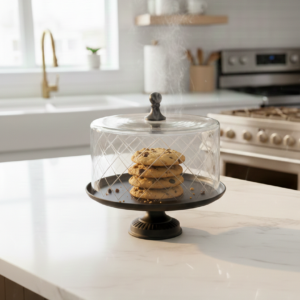 סטנד עוגה אלגנטי רגל שחורה