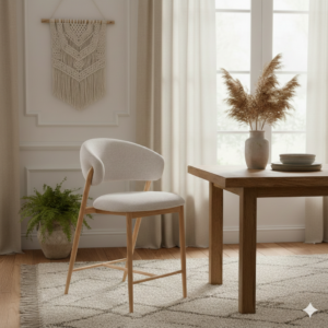 כיסא בר "ברונו" - אלון