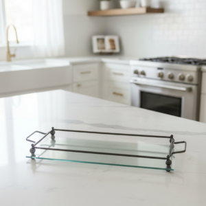 מגש מלבני שחור