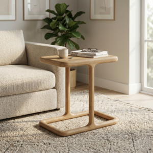 שולחן צד נשכן רוסו  - טבעי