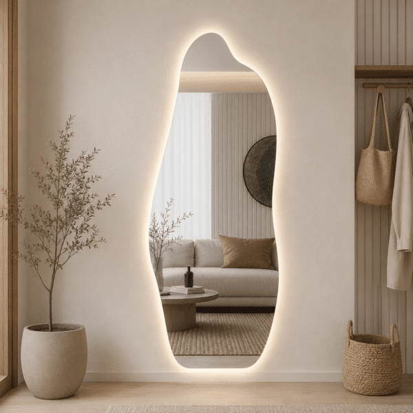 מראת LED - (פנגווין) תאורה אחורית  50/160 ס"מ * מבצע עד 02.11.26